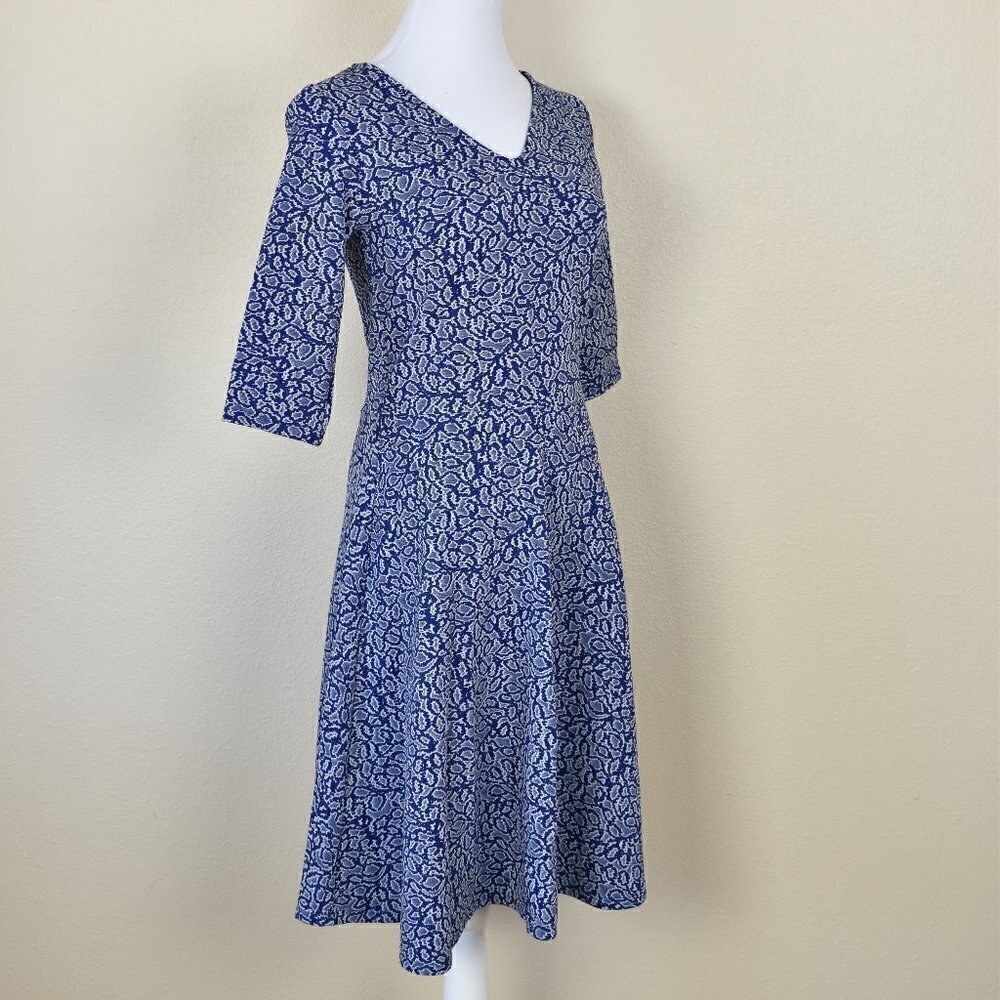 Leota Jacquard Printed Fit and Flare Dress - Picture 8 of 8